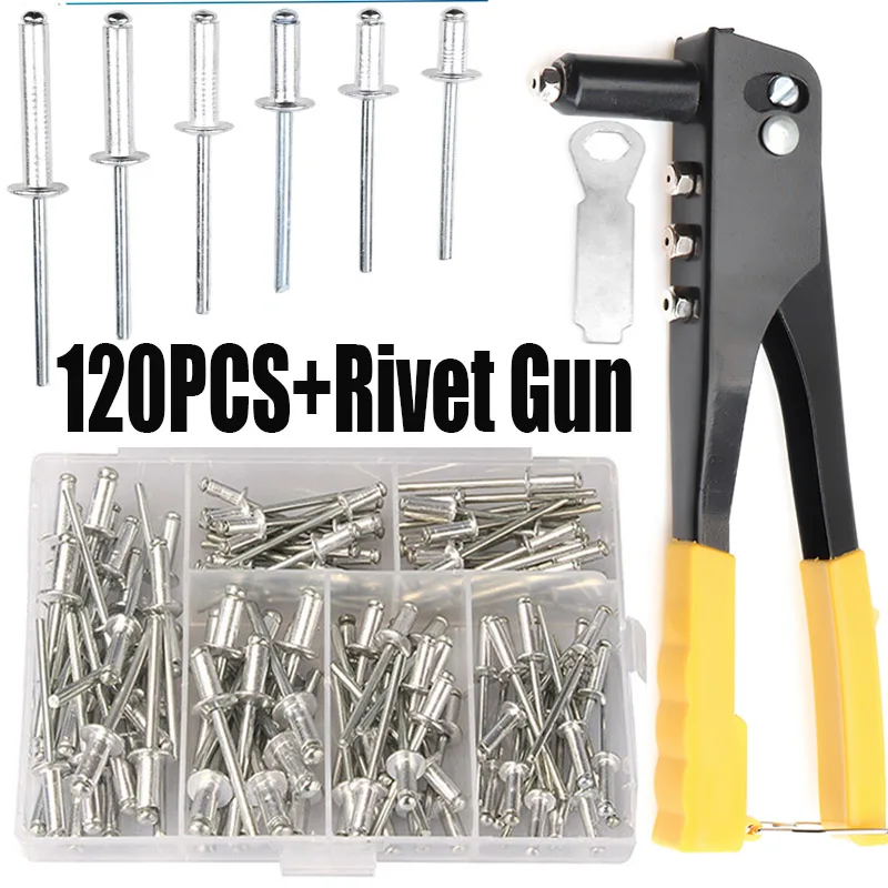 120Pcs Rivets / Heavy Duty Riv - Nuts Mix ulasan dan harga