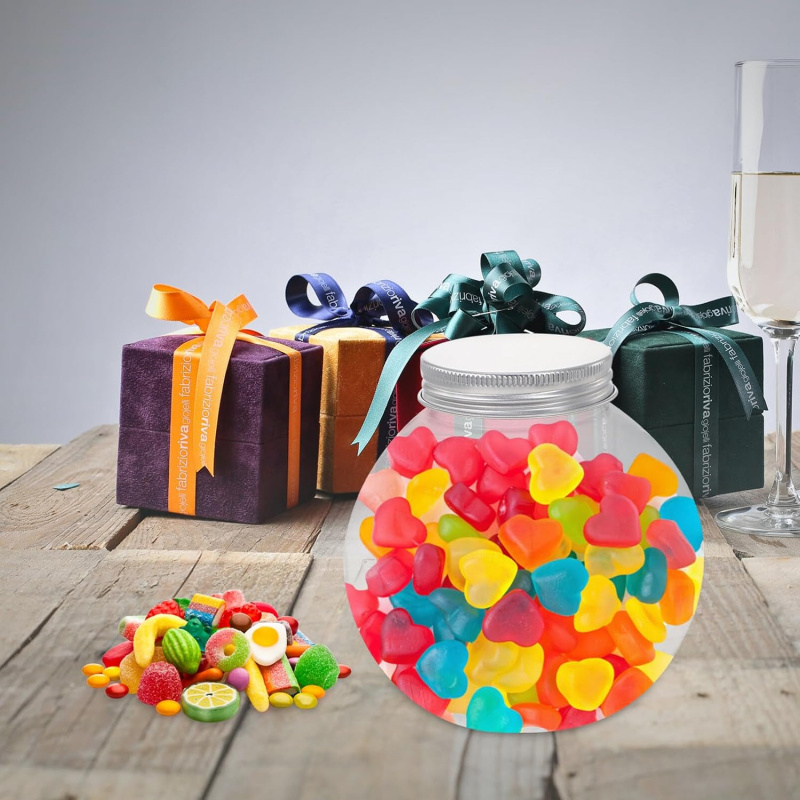 10/20Pcs Spherical Plastic Can - Chocolate Snack ulasan dan harga