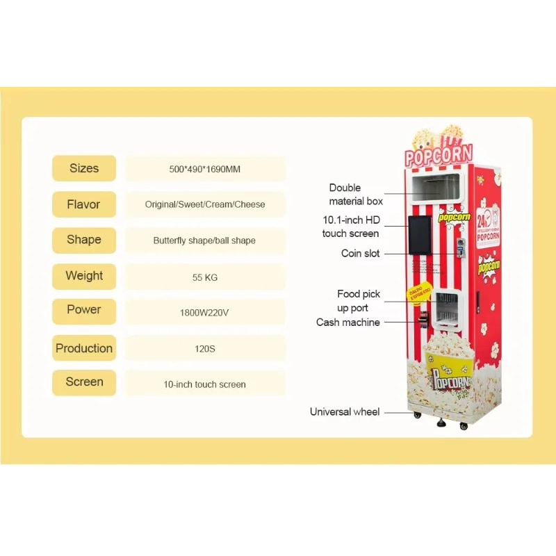 Customized New Automatic Popco - Popcorn ulasan dan harga