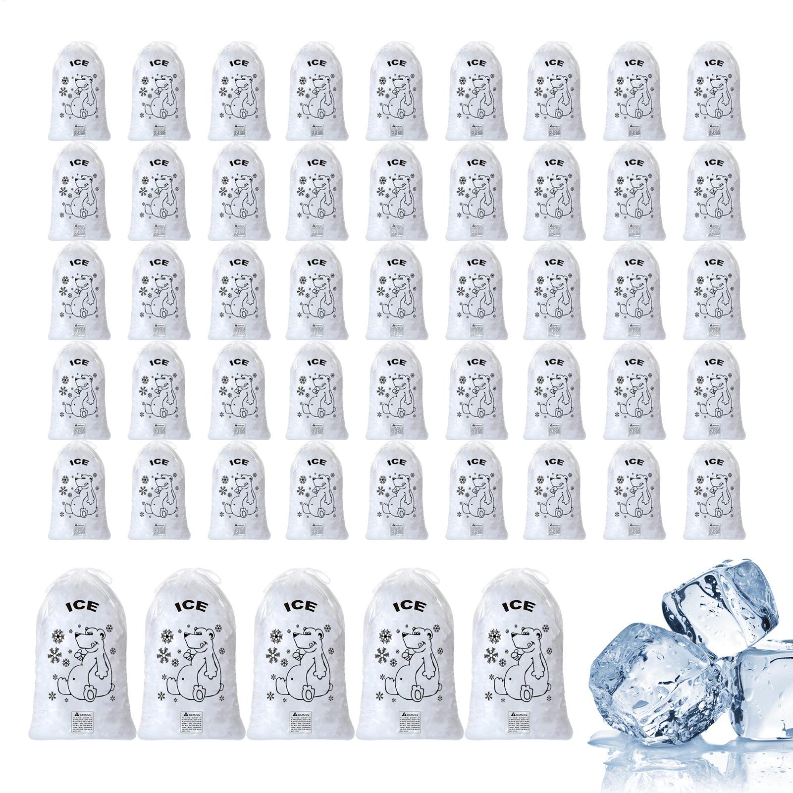 Ice Bags 50 Pcs Heavy Duty Dra - Food Snacks Delivery ulasan dan harga