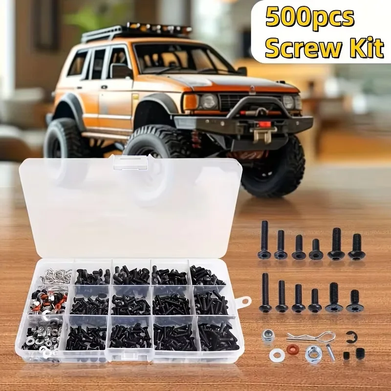 520pcs Universal RC Screw Kit  - Nuts Mix ulasan dan harga