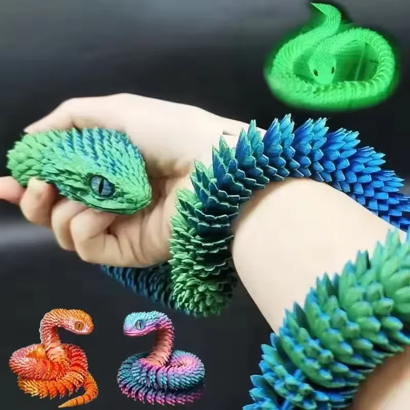 3D Printed Snake Movable Joint - Gummy Candy ulasan dan harga