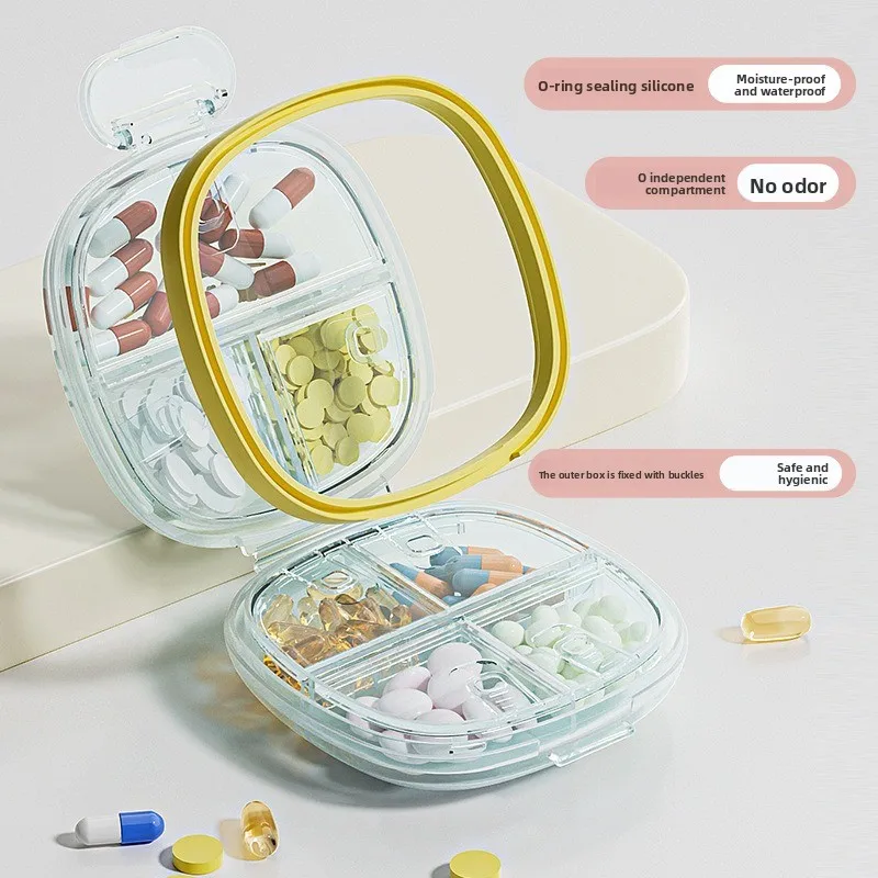 Portable Mini Medicine Dispens - Seaweed Snack ulasan dan harga